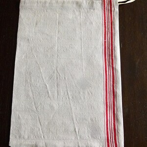 Broodzak "Hinnak", ook verkrijgbaar in XL, puur linnen of halflinnen, voor milieuvriendelijk winkelen en het bewaren van onverpakte voedingsmiddelen. Leinen, rot