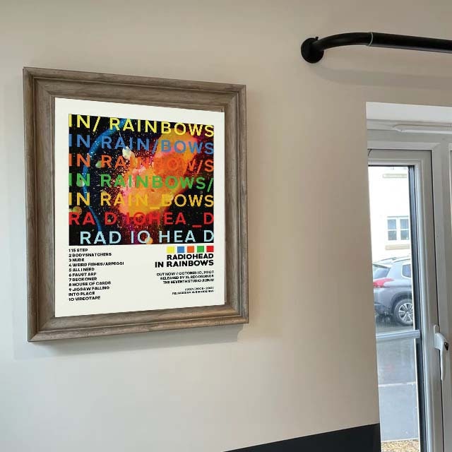 Radiohead Album Cover Poster In Rainbows Tracklist Poster, d sold by