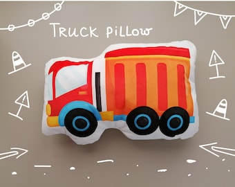 Sand Dump Truck Trucker Accessories for Driver Fit for Men Essentials Dump  Truck Driver Throw Pillow, 16x16, Multicolor