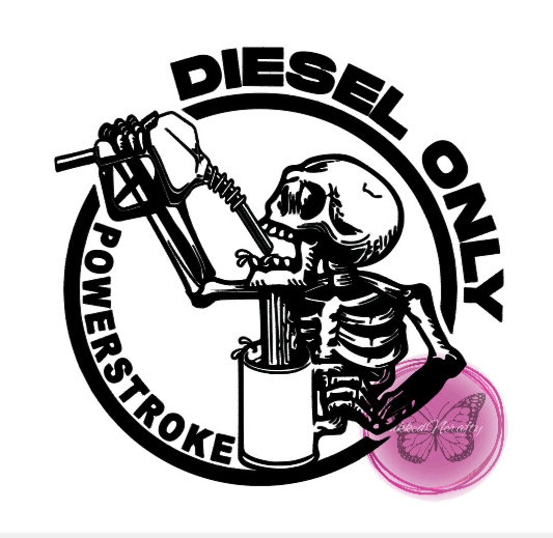Diesel Only Decal Powerstroke Decal Ford Decal Ford F-250 Decal Truck ...