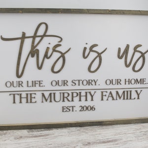 Family Name Sign, Last Name Established Sign, Personalized Name Sign