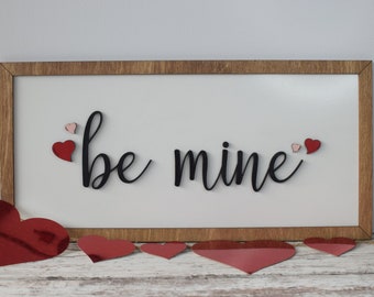 Valentine's Day Decor, Be Mine, Valentine Decorations, Valentine Sign