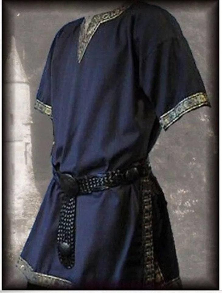 Medieval Viking Mens Tunic Renaissance Pullover Cosplay Belt - Etsy UK