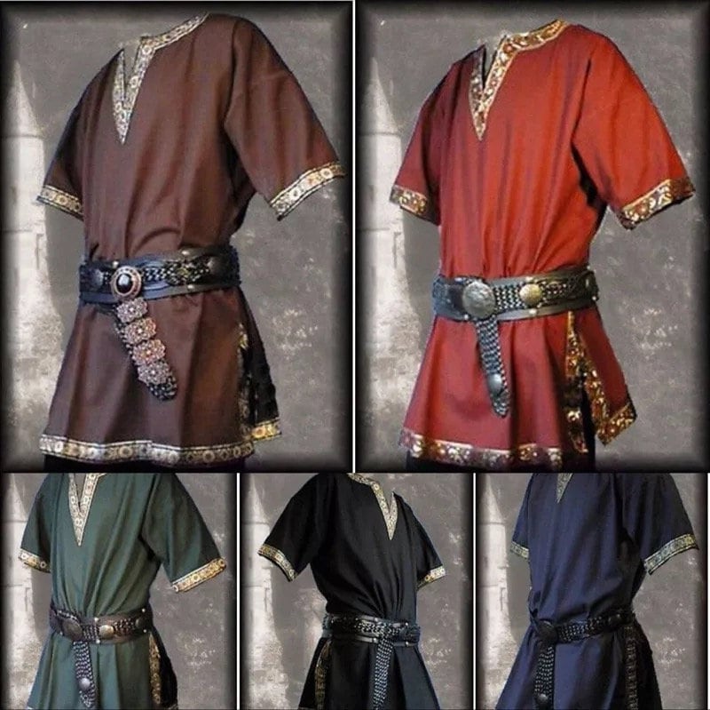 Medieval Viking Mens Tunic Renaissance Pullover Cosplay Belt - Etsy UK