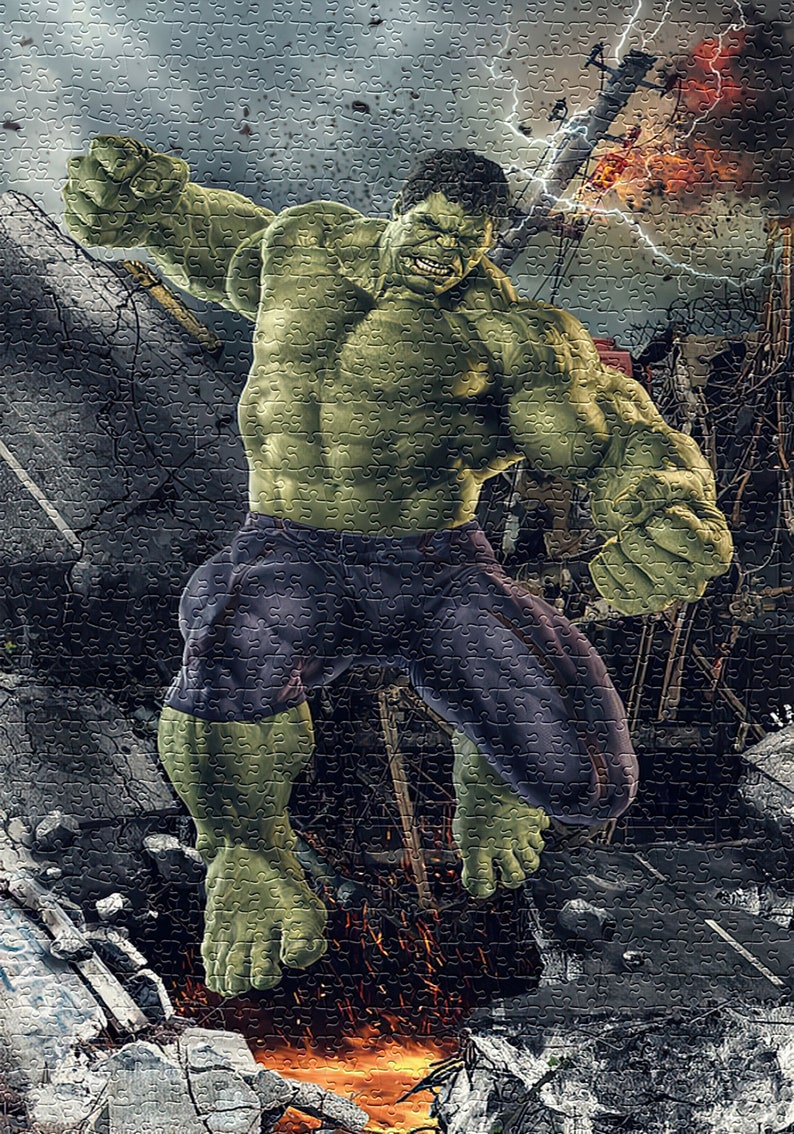 Hulk 1000 Piece Jigsaw Puzzle Premium Jigsaw Puzzle Birthday | Etsy