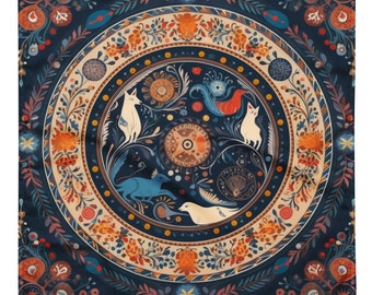 Animal Guides Altar Tarot Reading Cloth