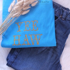 Yee haw shirt, western theme shirt, western shirts for women,  rodeo shirt for women, rodeo shirt for girls, for kids, western gifts for her