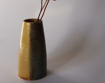 Ceramic Half&Half Vase - Handmade Decorative Vase