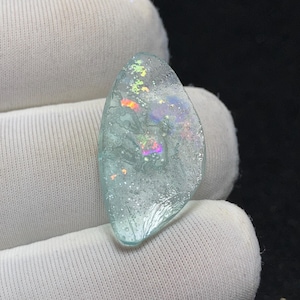 Natural Roman glass - 23.4x12.8x2.5 mm 4.68 carat - Its Surface Shimmers with a Delicate Granular Texture and Best for Jewellery Making