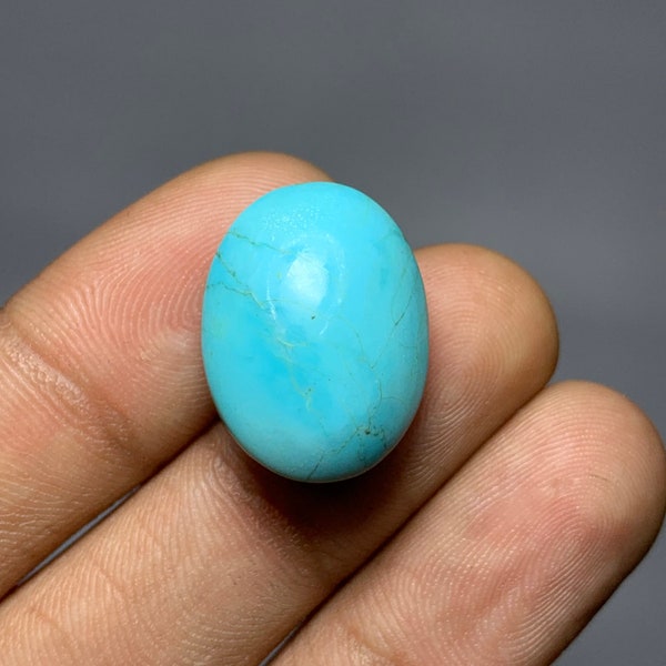 Premium Quality Natural Turquoise Cabochon 21.3x16.3x13.5 mm 25.00 carat loose Gemstone