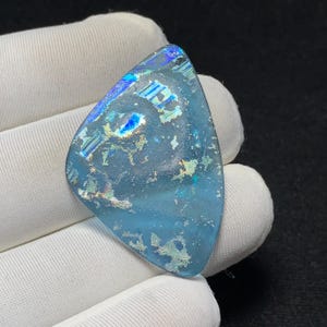 Natural Roman glass - 32.9x25.8x2.1 mm 10.77 carat - Its Surface Shimmers with a Delicate Granular Texture and Best for Jewellery Making