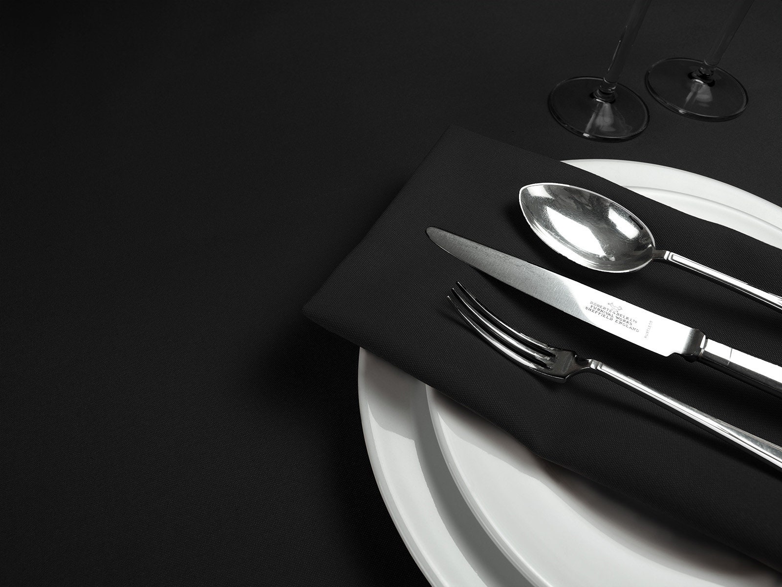 Black Table Linen Etsy UK