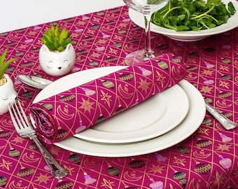 Red Baubles Table Linen Range