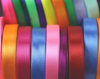 Double Side Satin Ribbon, 20 metre Full Roll