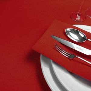 Red Table Linen
