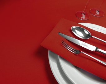 Red Table Linen