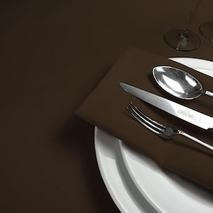 Brown Table Linen