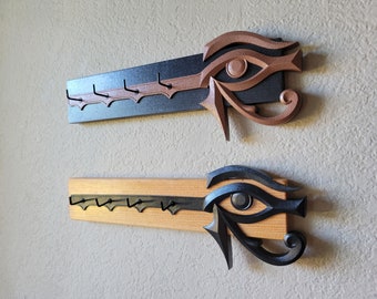 Eye of Ra Key Hanger, Ancient Egyptian Wall Key Holder Decor