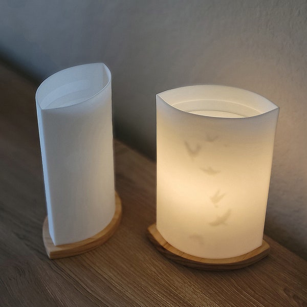 Unique Bedside Lamp, Handmade Nightlight, Minimalist table lamp