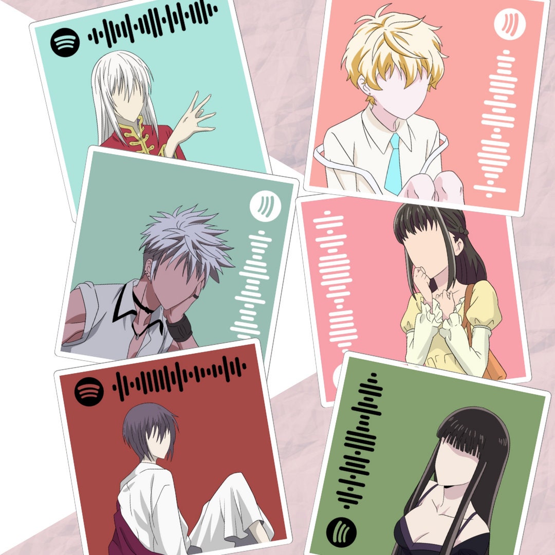 Fruits Basket Sohma Family Spotify Playlist Stickers Etsy