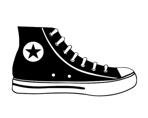 Sneakers svg Sneakers clipart Chuck Taylor Basketball | Etsy