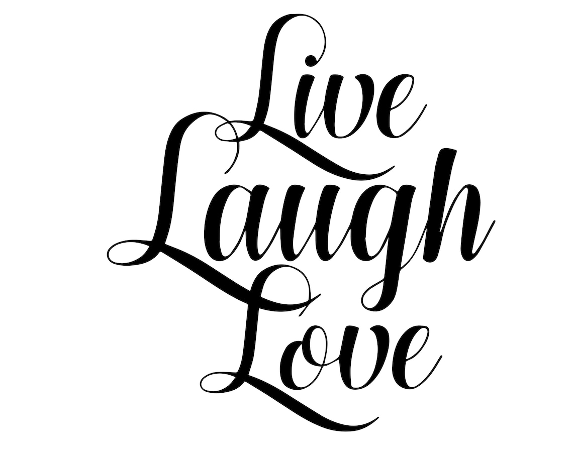 Live Laugh love Inspiration citation svg Amour svg Vie | Etsy