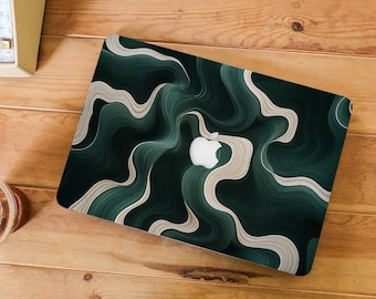 Abstract Wave Unique MacBook Case for MacBook Pro 13 14 15 16 Mac Air 15 13 11 Case, Custom Macbook M1 M2 M3 M4 Case, Aesthetic Laptop Cover