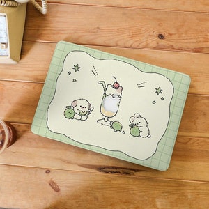 Capa de tartaruga fofa para MacBook Pro 13 14 15 16 polegadas Mac Air 15 13 11, capa personalizada para Macbook M1 M2 M3 M4, capa estética para laptop