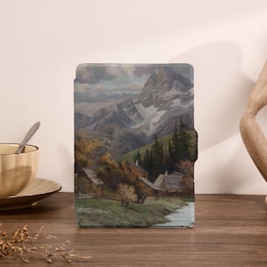 Oil Painting Villiage Kindle Case Kindle 10th/11th 2022 Case New Kindle Paperwhite 6.8'' Cover Kindle Paperwhite 1/2/3 Case, Kindle Cover