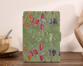 Oil Painting Frog Kindle Case Kindle 10th 11th Generation 2022 Case Kindle Paperwhite 6.8'' 7'' Cover Kindle 2022 Cover, Kindle Cover Gift
