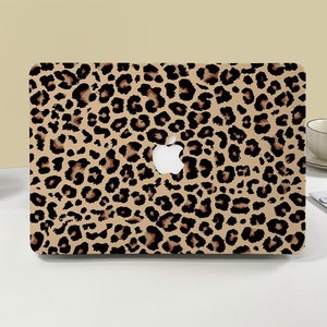 Brown Leopard Grain Personalized MacBook Case for Pro 13,Custom Macbook case,Macbook Pro 14 16 M1 Case,Macbook Air 13 Case,MacBook 2022 Case