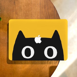 Black Cat MacBook Case for MacBook Pro 16 Mac Air 13, Custom Macbook Pro 13 14 15 , Macbook M2 MacBook Retina 15 Laptop Case