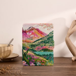 Custodia per Kindle Colorful Village Custodia per Kindle 10a 11a generazione 2022 Custodia per Kindle Paperwhite 6.8'' Custodia per Kindle 2022 2021, Custodia per Kindle in regalo
