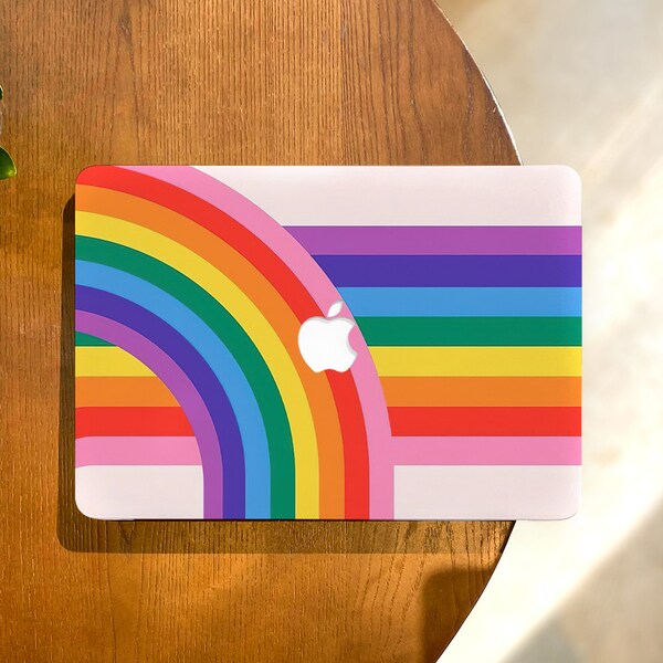 Rainbow LGBT MacBook Case for MacBook Pro 16 Mac Air 13, Custom Macbook Pro 13 14 15, Macbook M2 MacBook Retina 15 Laptop Cover