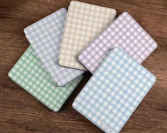 Simple Plaid Kindle Case Kindle 10th 11th Generation Kobo Clara Colour Case Kindle Paperwhite Cover, Minimalist Kindle Cover Gift