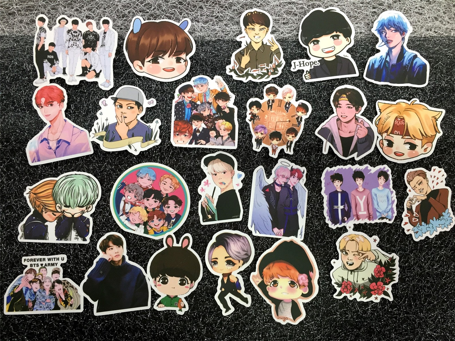 Pack of 50pcs BTS Korean Idol STICKERS vinyl Sticker Pack Etsy