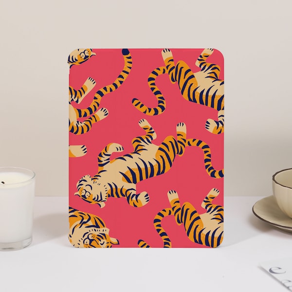 Funny Tiger iPad Case,iPad Case with Pen Slot,iPad Air 5 iPad 10 10.9" 2022 iPad Pro 12.9'' 2021 Pro 11" 2022 iPad mini 6 Case,iPad Cover