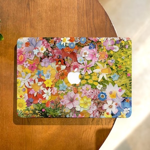 Blooming Flowers MacBook Case para MacBook Pro 16 Mac Air 13, Macbook Pro personalizado 13 14 15 , Macbook M2 MacBook Retina 15 Case Laptop Cover