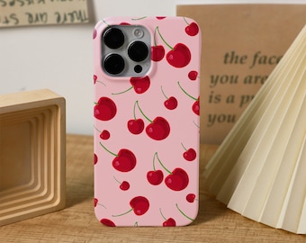 Cherry iPhone Case for Customized iPhone 15 Pro Max 14 Plus iPhone 14 Pro Max iPhone 13 Mini Case iPhone 11 12 Case iPhone XR XS Case
