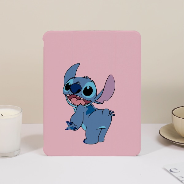 Kawaii Custom iPad Case Cute Stitch Cases for iPad Air 5 iPad 10 10.9" 2022 iPad Pro 12.9'' 2021 Pro 11" 2022 iPad mini 6 Cases iPad Cover