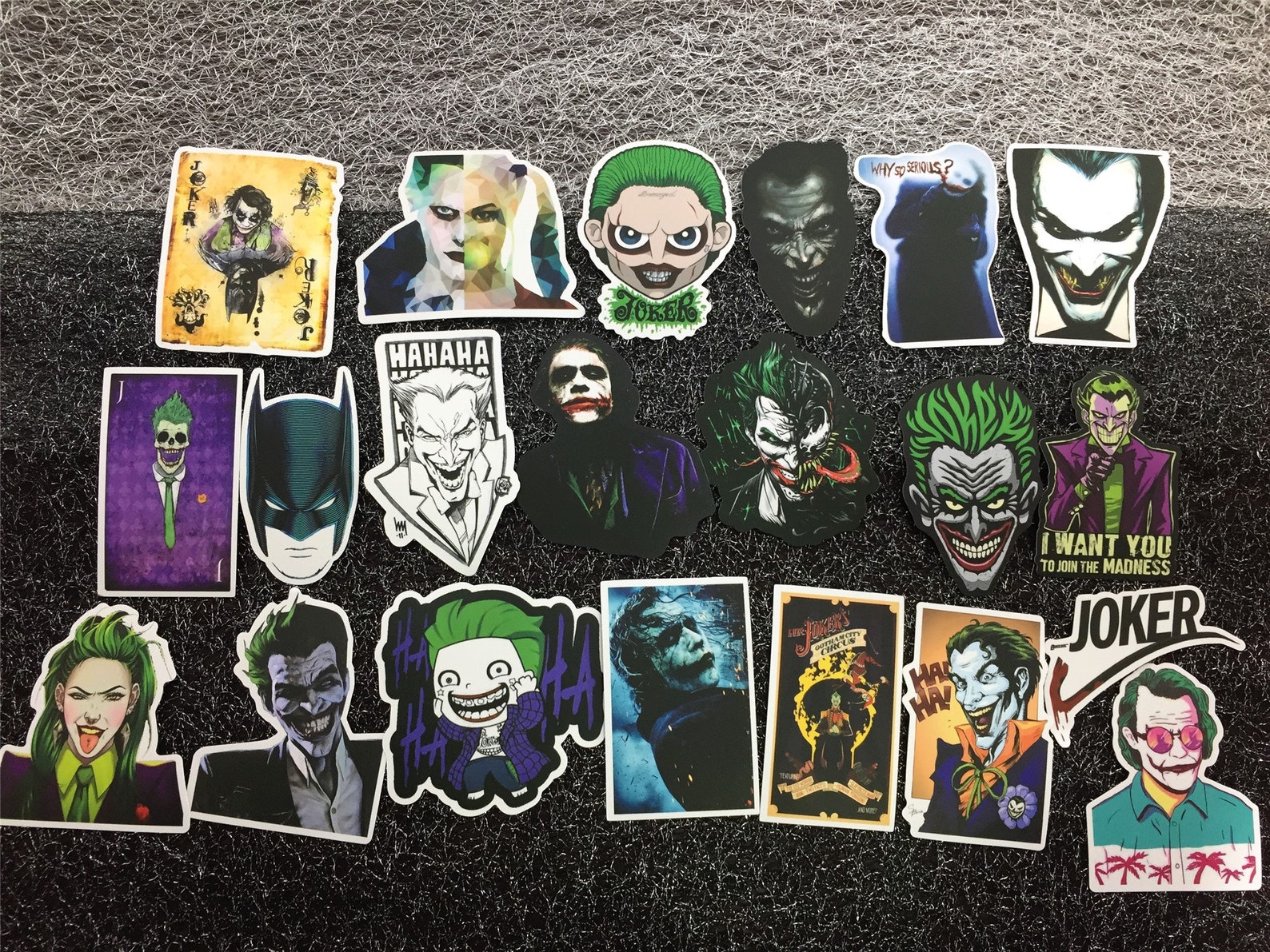 Pack de 50pcs Joker Movie STICKERS Vinyl Sticker Pack VSCO Etsy