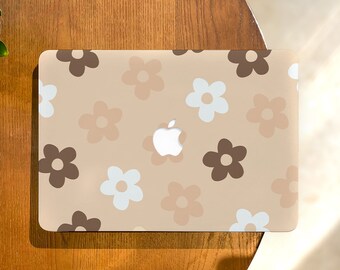 Cartoon Blumen MacBook Hülle für Air 13 15 2025, MacBook Pro 14 15 16 Hülle, Macbook Pro 13 Hülle, MacBook 2022 Abdeckung, Schützende Laptop Hartschale