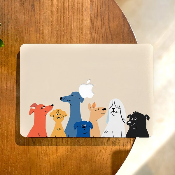 Dog Family MacBook Case for Pro 13 inch,Funny Macbook Pro 14 15 16 M1 Case,Macbook Air 13 Case,MacBook 2022 Case,Protective Laptop Cover