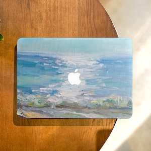 Glinsterende zee MacBook-hoes voor MacBook Pro 16 Mac Air 13, aangepaste Macbook Pro 13 14 15, Macbook M2 MacBook Retina 15-hoes laptophoes