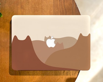 Brown Cats MacBook Case for Air 13&quot;,Shadow Macbook Pro 14 15 16 M1 Case,Macbook Pro 13 Case,MacBook 2022 Cover,Protective Laptop Hard Case