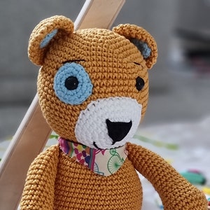 Blue eyed teddy bear hot sale