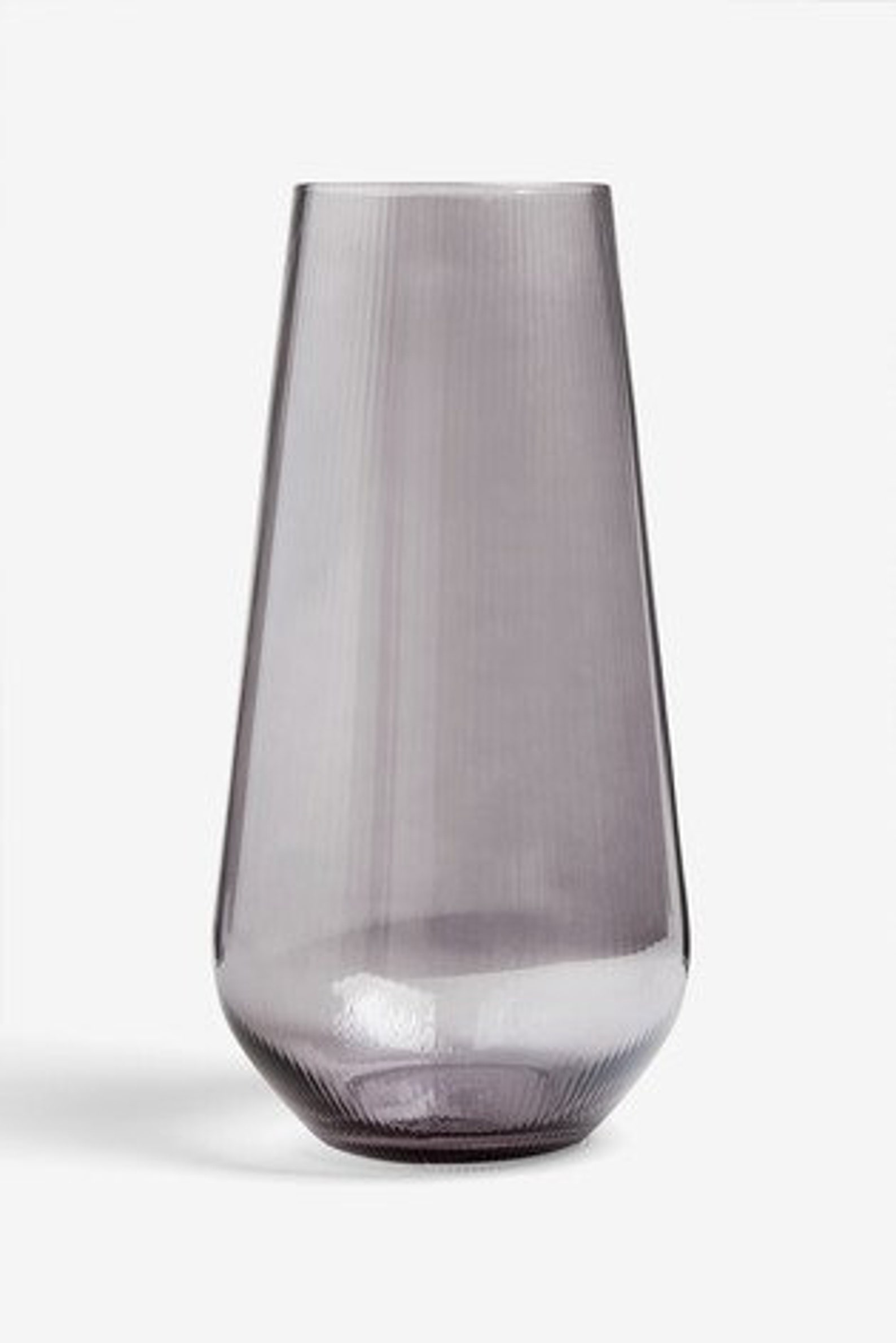 Large Smoke Glass Vase Etsy