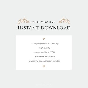 This listing is an instant download. No shipping costs and waiting. High quality. Customizable by you. More than affordable. Awesome designs in minutes.