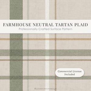 Rutigt sömlöst mönster krämgrönt beige tartan digitalt papper bondgårdstygtryck preppy tapetdesign för klassisk heminredning