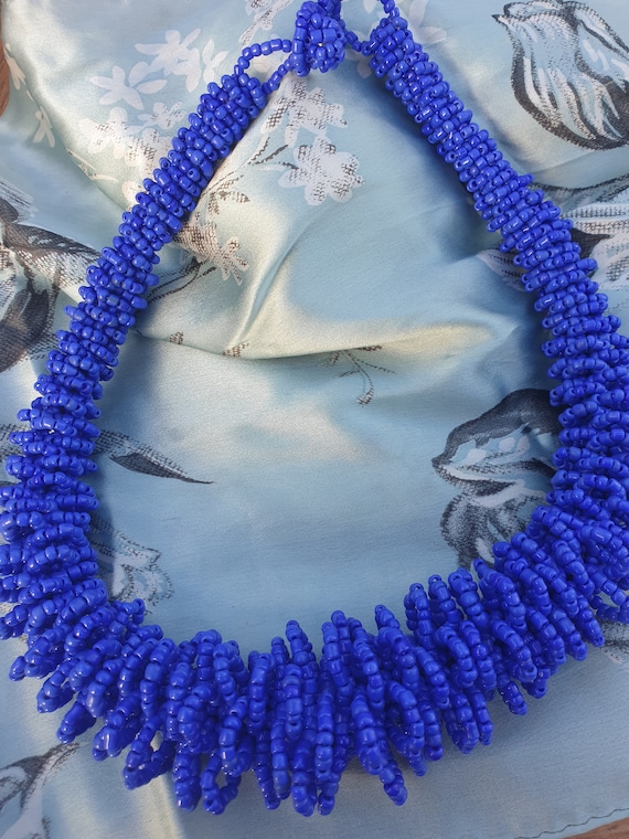 Electric blue best sale necklace